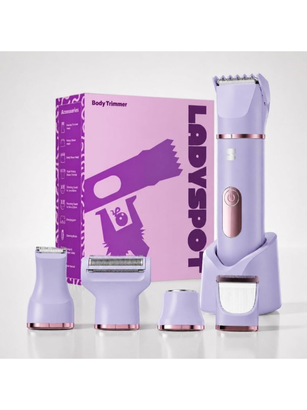 4-in-1 Waterproof Bikini Trimmer for Women - Smooth Skin, Easy Grooming